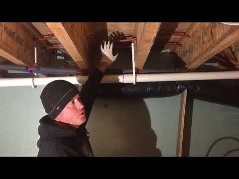 Video #3 Twist and pull 1/2” PEX for radiant heat in joists.