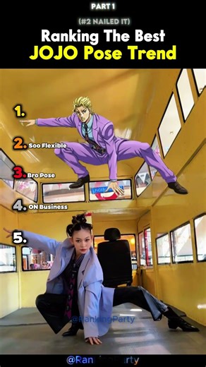 Ranking The Best Jojo Pose Trend