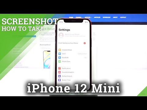 Screenshot iPhone 12 mini | Capture Screen Instructions