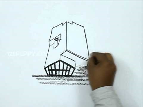 How to Draw a House in Top View