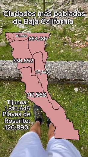 Población por municipios en Baja California.