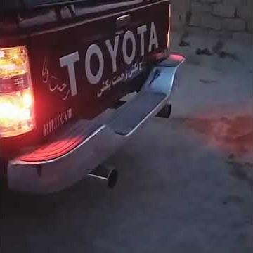 Toyota Hilux exhuast sound with 1uz engine