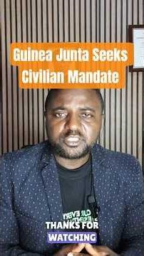 Guinea's junta leader seeks civilian rule in Sunday election.