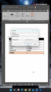 2.1K views · 57 reactions | Sum a Numbers on a Table in Microsoft Word #fbreelsfypシ゚viral #tech #microsoftWord | RTC Tutorials | Facebook