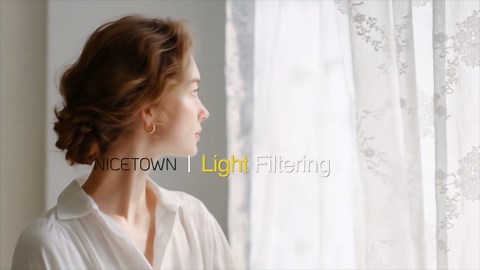 NICETOWN Christmas Decor Kitchen Lace Sheer Curtains 45 Inch Length, Vintage Sheer Cafe Curtain Rod Pocket Rustic Floral Short Drapes for Bedroom Living Room, 52 x 45 Inch, 2 Panels, Ivory White