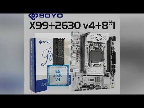 SOYO X99 Gaming Motherboard Set with Intel Xeon E5 2630 V4 CPU & Dual Channel DDR4 8G*1 2133MHz