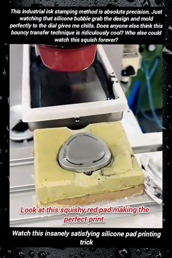 Watch this insanely satisfying silicone pad printing trick #PadPrinting #InkStamping #FactoryTech