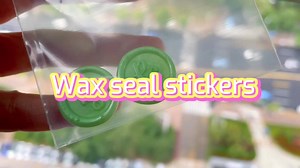 Stamp Envelope Seal Plastic Wax Stickers, Decoration Custom Flower Safety Adhesive Wax Stamp Sticker