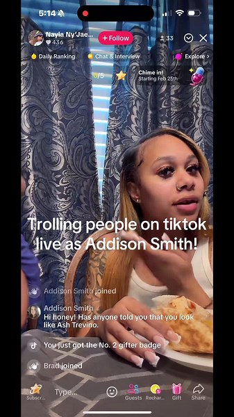 Addsion Smith #ashtrevinodrama #ashtrevinolive #tiktoklive #live #fyp