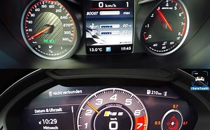 AMG C63 VS RS5 加速对比 同为500hp