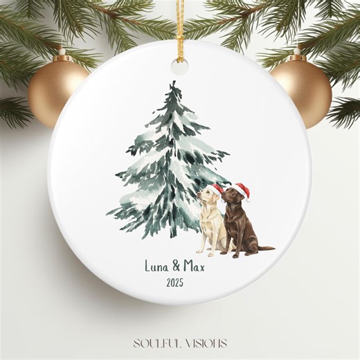 Custom Labrador Christmas Ornament, Labrador Gift, Labrador Ornament, Personalized Dog Ornament, Dog Lover Gifts, Labrador Owner Gift - Etsy