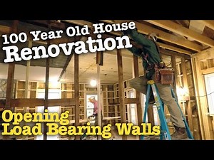 Load Bearing Wall: LVL Beam Install - 100 Year Old House Renovation #6