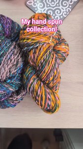 2.6K views · 59 reactions | A little look at all of my hand spun yarn! I'm picturing a scrappy looking over sized Cardi! #spinning #handspun #handspunyarn #handspunwool #spinningwheel #fiberart #fibreartist #blendingfibres #artbatts #artbatt #roving | Craft and a Cuppa | Facebook