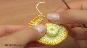 Crochet Sea Motif – Shells. Beautiful appliques and motif inspired by the sea! Crochet seashell applique pattern, crochet seashell coaster.... #elenarugalstudio #crochetseashell #easycrochet | Crochet Elenarugalstudio