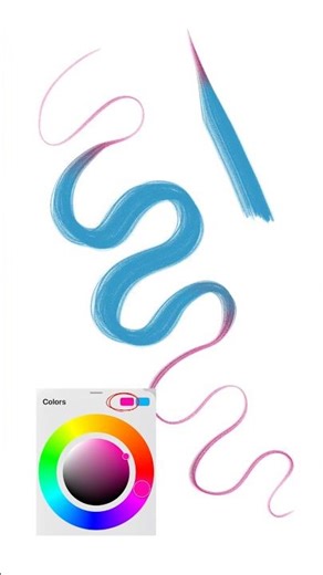Mini tutorial: how to set colors on gradient brushes #procreatebrushes #procreate