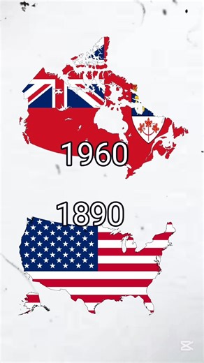 Evolution of USA and Canada 🇨🇦🇺🇸 #history #geography #map #evolution #usa #canada #shorts