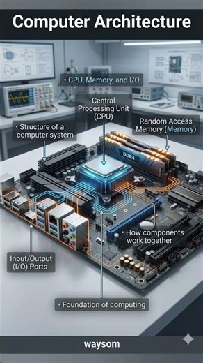 How Is a Computer Built Internally? 🖥️🧠 #ComputerArchitecture #education #learn #facts #hardware
