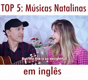 7.1K views · 280 reactions | Existe época mais linda do que o natal? Como gosto MUITO de canções natalinas (Christmas Carols), preparamos um top 5 de músicas de natal em inglês! Agradeço imensamente ao Ricardo Guerra por ter me ajudado a tornar esse vídeo muuuuito mais legal! So what's YOUR favorite Christmas Carol? Merry Xmas, everybody <3﻿ HOHO Mais dicas de inglês em https://www.youtube.com/carinafragozo | English in Brazil | Facebook