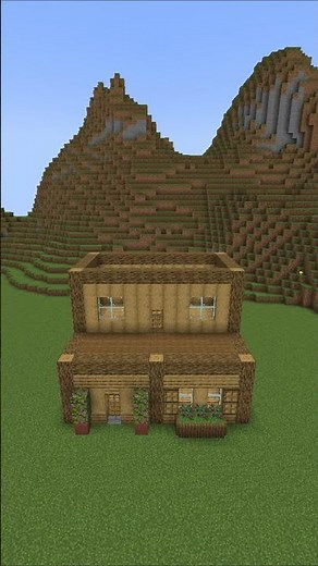 minecraft survival house tutorial #minecraft