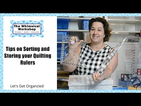 Tips on Sorting and Storing your Quilting Rulers | Let's Get Organized | Heidi Pridemore