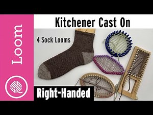 Loom Knit Kitchener Cast-On 4 Different Looms | Right Handed