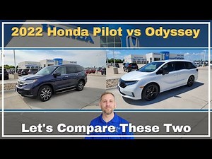 2022 Honda Pilot vs 2022 Honda Odyssey