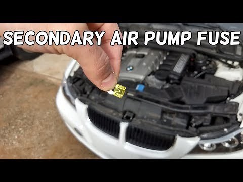 SECONDARY AIR PUMP FUSE LOCATION AND REPLACEMENT BMW E90 E91 E92 E93