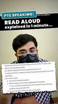 PTE Speaking Read Aloud: Explained in 1 Minute (Score 90/90)