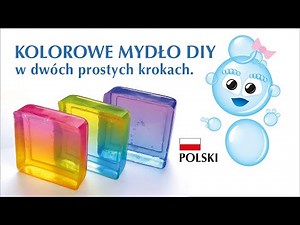 Kolorowe mydło DIY na bazie mydła w dwóch prostych krokach.