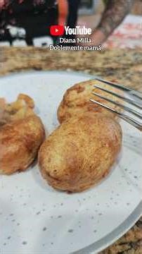 Stuffed potatoes cooked in the air fryer, golden brown, with no oil. #airfryer #airfryerrecipes