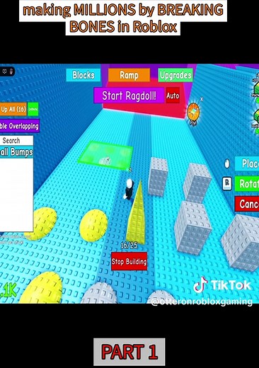 making MILLIONS by BREAKING BONES in Roblox - PART 1