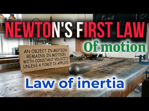 Newton's First Law of Motion | Law of Inertia Explained | Force and Motion | Physics for Beginners