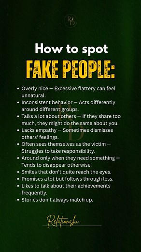 137K views · 252 reactions | How to spot fake people: | Relationship guide | Facebook