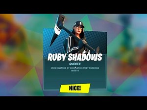 All Ruby Shadows Quests - How to unlock Street Shadows Challenge Pack For Free Fortnite