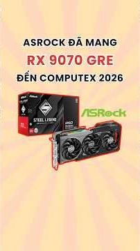 The RX 9070 GRE was showcased at ASRock's booth at Computex 2026. #pc #pcgaming #amd #asrock #tech