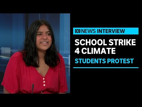Thousands of school students go on strike to march for climate action | ABC News