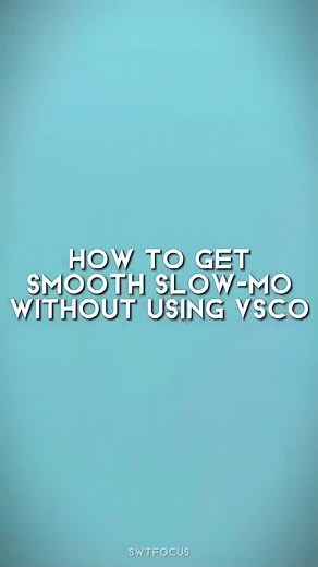 How to do smooth slowmo without vsco for free tutorial with time cut