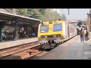 Mumbai Central line railways station train video | Indian local train rush public travel vlog