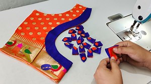 Paithani Saree Blouse design Cutting and Stitching | Silk Saree Blouse design #SilkSareeBlouseDesign#blousehub #blouseideas #bridalblouseideas #designerblouses #workblousedesigns #highneckblouse #uniqueblouse #weddingblouse #bridalblouse #embroideryblouse #handembroideryblouse #stoneworkblouse #heavyworkblouse #blouse #blouseblogger #instablouse #blousedesign #jewelblouse #sareeblousedesigns #sareeblouseinspiration #trendyblouse #designerblouses #boatneckblouse #latestblousedesigns #blousestichi