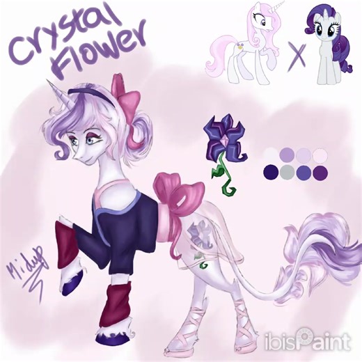 Heyyy this is the speedpaint of my post from earlier! Hope you liked it! #fyp #mlp #rarity #mlpart #fusion