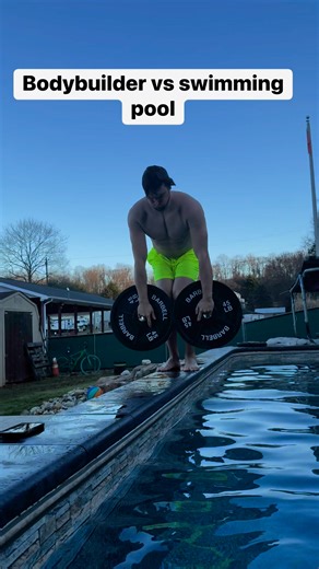 How bodybuilders get in a pool | Digiflips