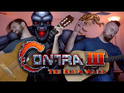 Contra 3: Stage 3/Boss Medley - Acoustic/Classical Guitar Cover - Super Guitar Bros