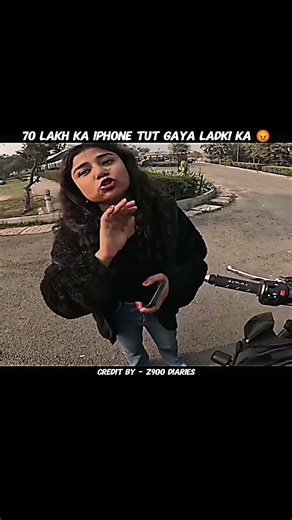 70 Lakh Ka IPhone Tut Gaya Ladki Ka 😡#motovlog #shortsfeed #short #shorts