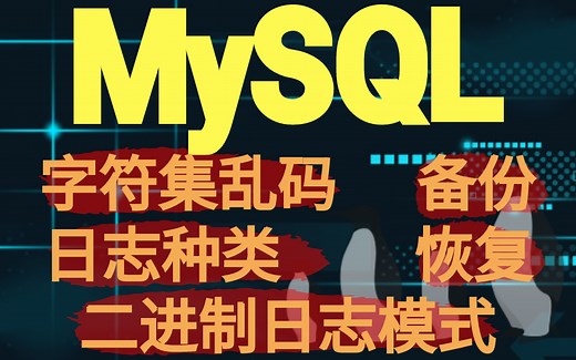 【MySQL】字符集乱码-备份-恢复-日志种类-二进制日志模式