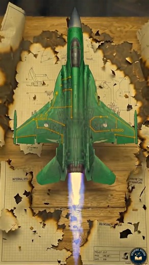 When a Secret Blueprint Comes to Life..⚡- PAC JF-17 Thunder #inkspirestudio #fighterjet