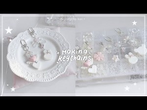 How I make DIY keychains 🍥🎐₊˚⊹ ࿔ | using air dry clay / no bake ft. Arrtx | jorginakei