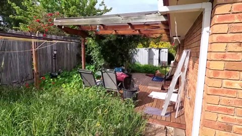 The homeowner said clean up and remove everything!