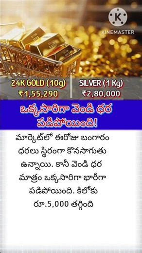 ఒక్కసారిగా వెండి ధర పడిపోయింది!