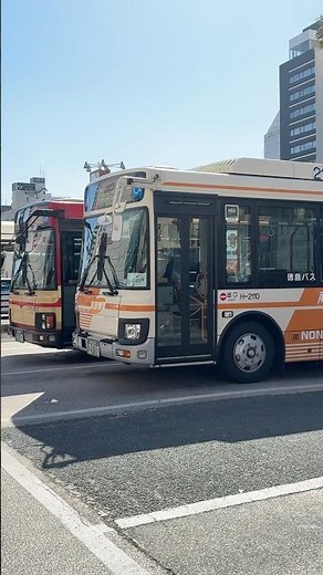 【徳島駅】まさかの大型車いない？小型や中型が目立つ#徳島バス#徳島市営バス