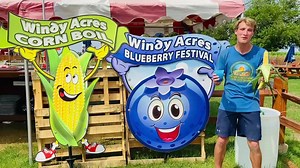 BLUEBERRY FESTIVAL AND CORN BOIL at Windy Acres Farm in Geneva, Il! Find freshly picked blueberries, blueberry crumble, pies, tarts, jams, slushies, syrups and HOMEGROWN Corn on the Cob. VISIT the farm stand for fresh fruits and vegetables just picked! Kid Friendly Live Entertainment and DJ! Fun Music, ZIP LINES, Basketball Hoppers, 9 Holes of Mini Golf, Tug of War, JUMPING PILLOW, Giant Hamster Wheels, PETTING ZOO, Tether Ball, HUGE PLAYGROUND, Yardzee, Bags Sets, and more! Enjoy LUNCH on the g
